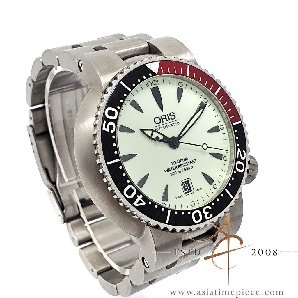 Oris TT1 Divers Coke Lume Dial Titanium 63375627059RS Asia