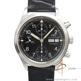 IWC 3706 Flieger Chronograph Day Date Tritium Black Dial
