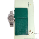 Rolex Datejust 116244 Rhodium Floral Motif Diamond Bezel