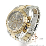 Rolex Daytona Cosmograph 116523 Two Tone Grey Sunburst w Cert (2001)