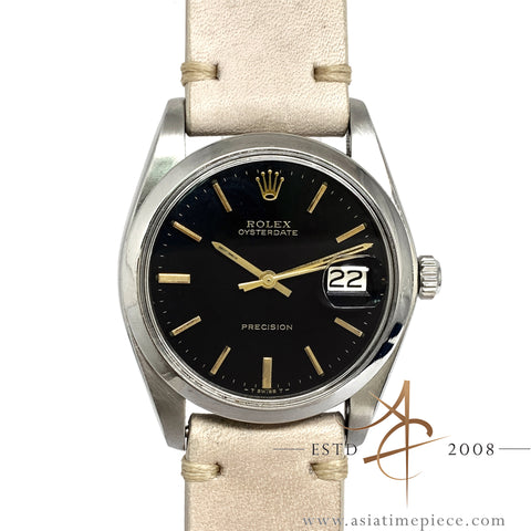 Rolex Precision 6694 Black Dial Vintage Watch (1978)