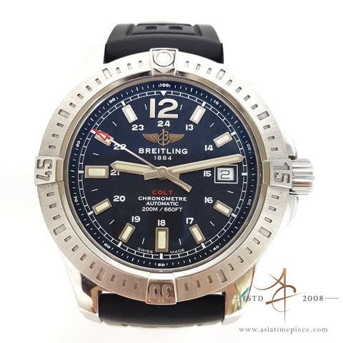 Breitling Colt Automatic 41mm Dive Sport Watch A1731311 Mariner Black Dial (Full Set)