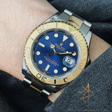 Full Set Rolex Yacht Master 40 Ref 16623 Sunburst Blue Dial RSC Serviced (2012)