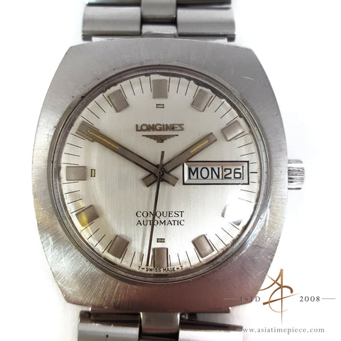 Longines Conquest Day-Date Automatic Swiss Vintage Watch