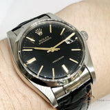 Rolex Oysterdate Precision Ref 6694 Black Dial Vintage Watch (Year 1978)