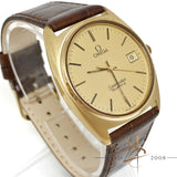 Omega Seamaster Waffle Dial Quartz 33mm Vintage Watch