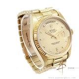 Rolex 18038 Day-Date President 18K Gold Diamond Baguette Dial (1981)