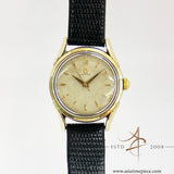 Omega Honeycomb Dial Gold Cap Vintage Watch