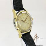 Omega Honeycomb Dial Gold Cap Vintage Watch