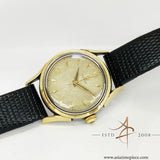 Omega Honeycomb Dial Gold Cap Vintage Watch