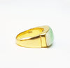 Jade Ring with 20K Gold Band Jewellery