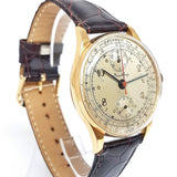 Breitling Vintage Chronograph 18K Gold Winding Watch