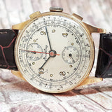 Breitling Vintage Chronograph 18K Gold Winding Watch
