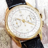 Ebel Vintage Chronograph 18K Solid Gold Winding Watch