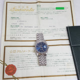 Rolex Datejust 16220 Blue Dial with Japan Cert (Year 1995)