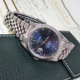 Rolex Datejust 16220 Blue Dial with Japan Cert (Year 1995)