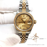 Ladies Rolex Datejust 69173 Diamond Computer Dial Vintage Watch