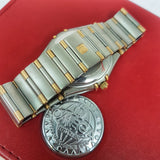 Omega Constellation Chronometer Date Gold Steel Watch