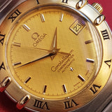 Omega Constellation Chronometer Date Gold Steel Watch