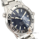 Omega Seamaster Midsize Blue Wave Dial Steel Watch 2553.80.00 Full Set (2002)