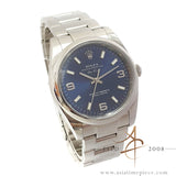 Rolex Oyster Perpetual Air-King 114200 Blue Sunburst Dial