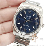 Rolex Oyster Perpetual Air-King 114200 Blue Sunburst Dial