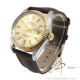 Rolex Datejust 16013 Champagne Dial Fluted Bezel Vintage Watch (1981)