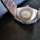 Omega Constellation Black Stainless Steel Watch Quartz 396.1201