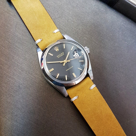 Rolex Oysterdate Precision 6694 Slate Grey Dial Vintage Watch (1980)