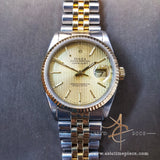 Rolex Oyster Perpetual Datejust 16233 Tapestry Gold Dial (1990)