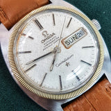 Omega Constellation Chronometer Silver Linen Texture Watch