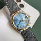 Rolex Datejust 36mm Custom Blue Ref 16013 (Year 1984) Watch