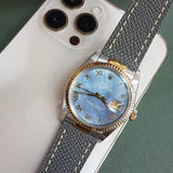 Rolex Datejust 36mm Custom Blue Ref 16013 (Year 1984) Watch