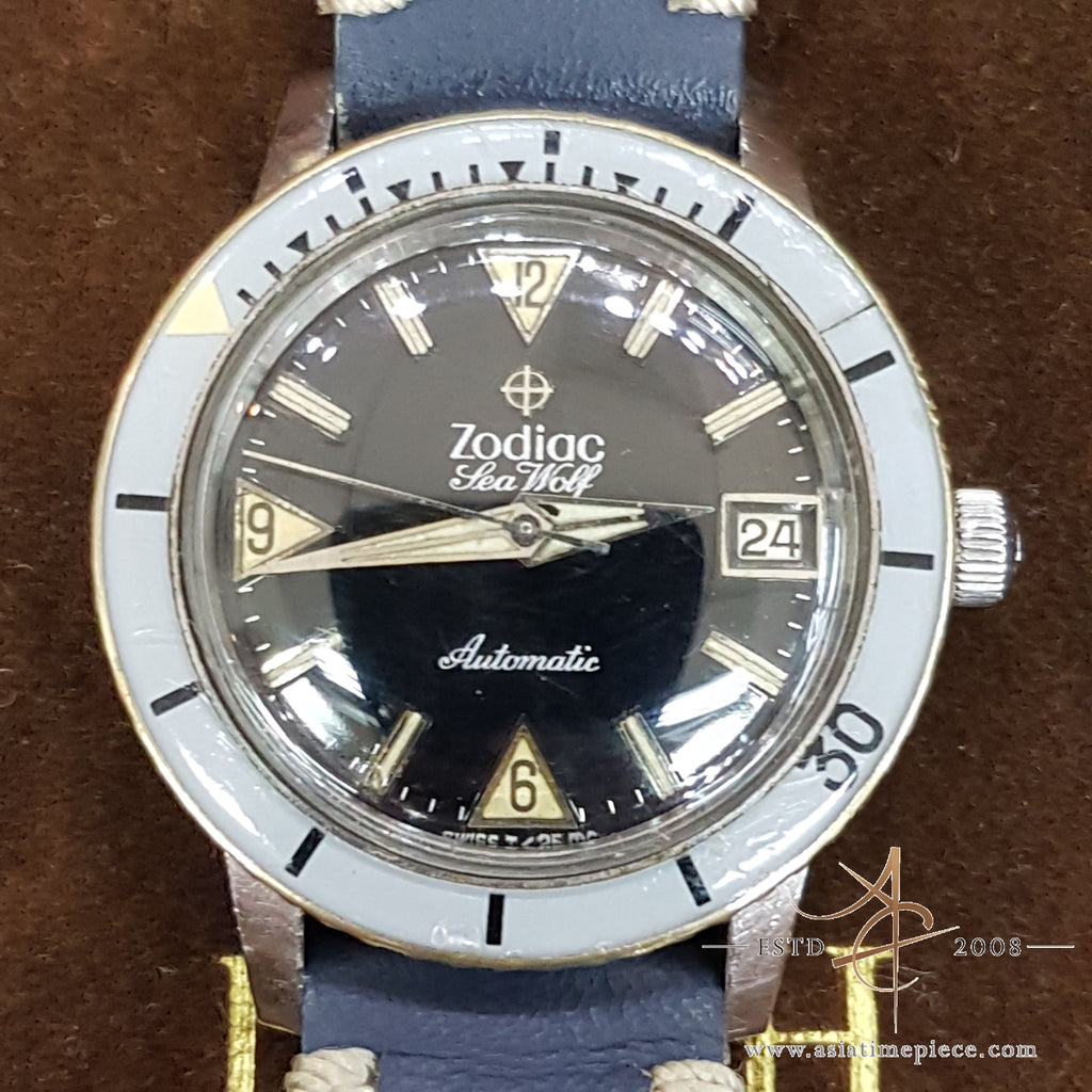 Zodiac Seawolf Vintage Watch 36mm Asia Timepiece Centre