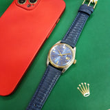 Rolex Datejust 1601 Custom Blue Dial Vintage Watch (1979)