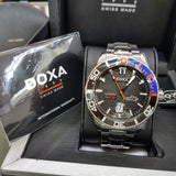Doxa Shark Pepsi Ceramic L D200SBU Watch Like New in Warranty