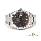 Full Set Rolex Datejust 41 Slate Grey Rhodium Dial Oyster Bracelet (2021)