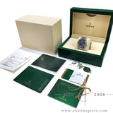 Rolex Datejust 36 Sunray Sunburst Blue Dial Oystersteel 2020 Full Set