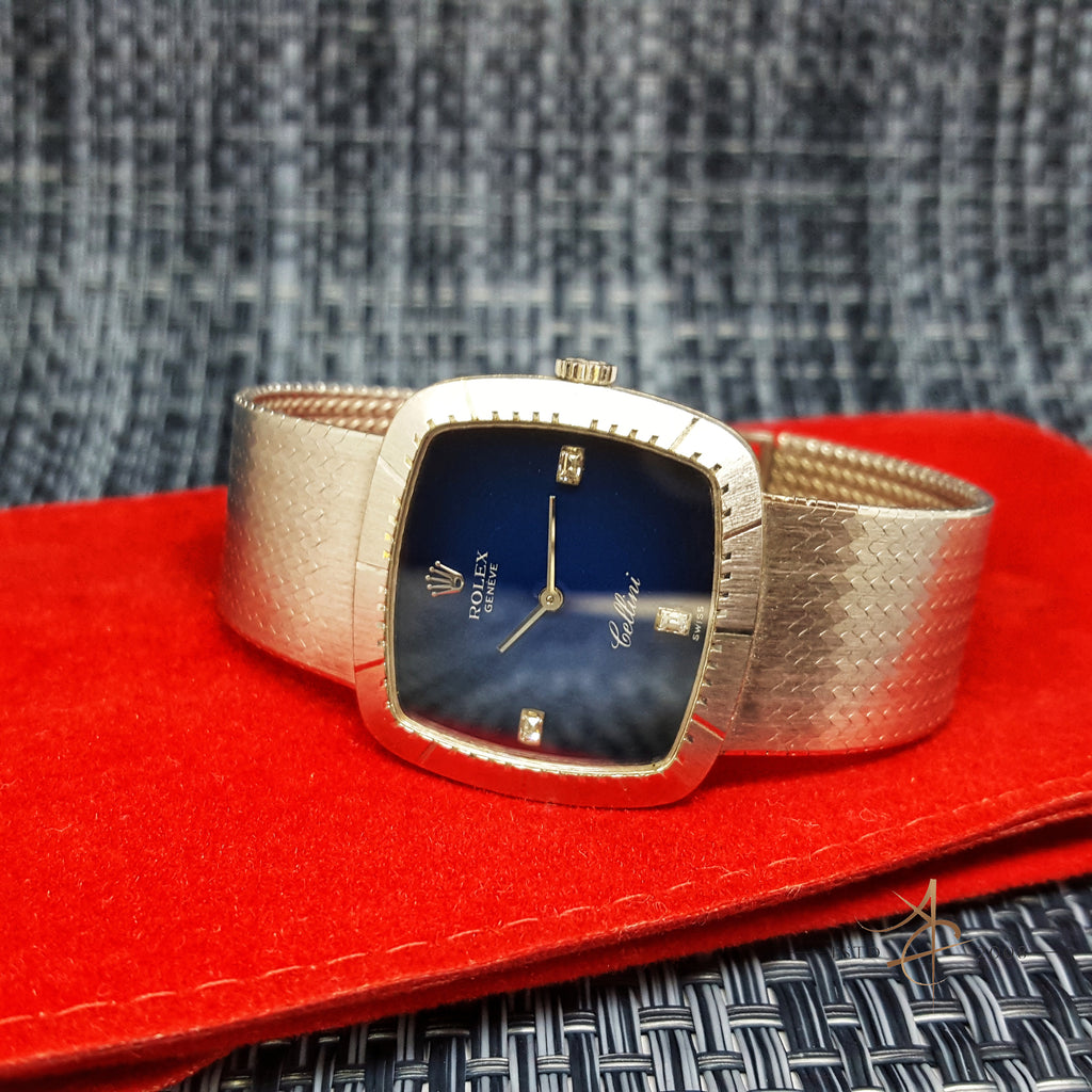 Rolex Cellini 18k White Gold Beautiful Vintage Watch Asia