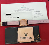 Rolex Oyster Perpetual Datejust Ref 6605 (Year 1959) 18k Gold Mint