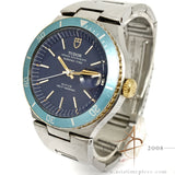 Tudor Prince Oysterdate Chrono Time 9121 Faded Blue