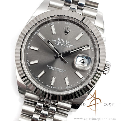 Rolex Datejust 41 Ref 126334 Rhodium Dial on Jubilee Bracelet (2020)