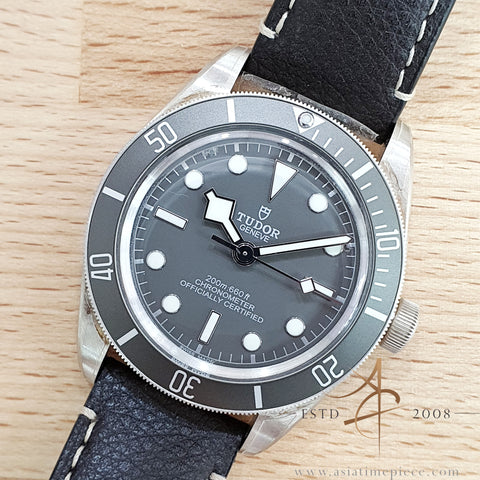 Mint Tudor Black Bay 58 Silver 925 Ref 79010SG in Leather (2021)