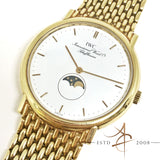 IWC Schaffhausen Moonphase 18k Solid Gold Vintage Quartz Watch