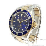 Rolex Submariner Date Blue 16613T Gold Steel No Pinhole (2003)