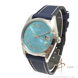 Rolex Precision 6694 Custom Tiffany Blue Dial Vintage Watch (1961)