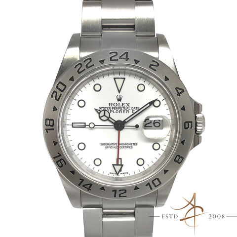 Rolex Explorer II Ref 16570 White Polar Automatic Steel Watch (2002)