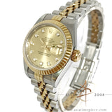 Rolex Datejust Ladies 69173 Diamond Champagne Dial (1996)