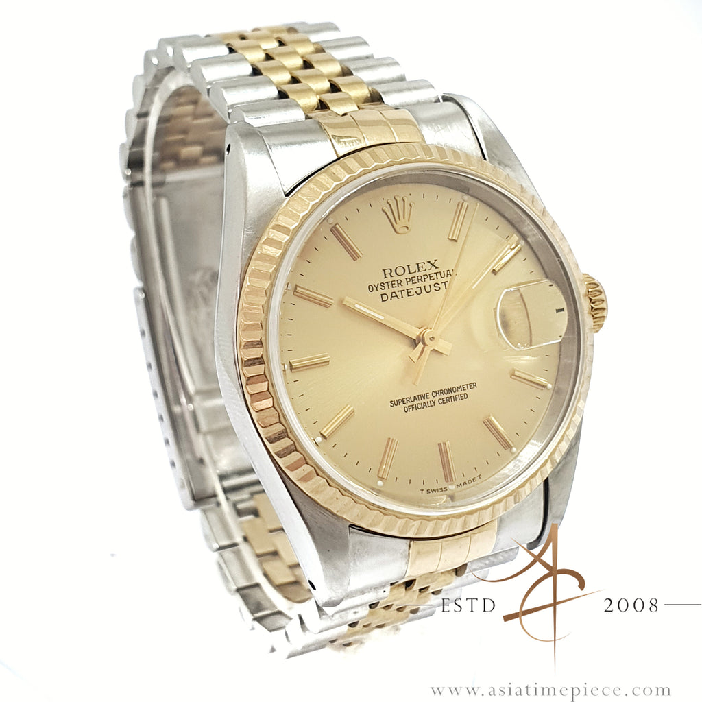 Rolex Datejust 16233 Champagne Dial (1991) – Asia Timepiece Centre