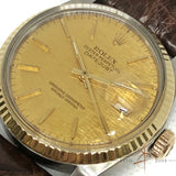 Rolex Datejust Men Ref 16013 Linen Dial Automatic (Year 1988)